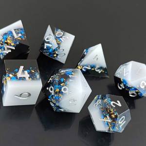 Choson 7 Polyèdre <span class=keywords><strong>D20</strong></span> Carré Résine Dés En Plastique De Table RPG Outils pour MDN Donjons Dragons COC Run Kulu TRPG - Product Image 4
