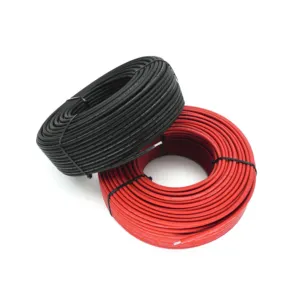 5 years warranty XLPE XLPO H1Z2Z2-K 1x4mm2 6mm2 10mm2 Solar Power Cable Wire for Solar Panel