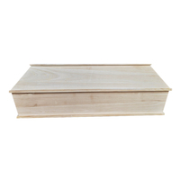 Ataúd de Madera Maciza de Estilo Europeo, Ecológico, Biodegradable, de Alta Calidad, Color Personalizable, Artículos Funerarios SDD
