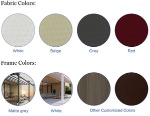 Toldos curvos eléctricos de techo plegable de nuevo diseño fácilmente ensamblados, sistema de techo retráctil de pérgola para cubierta de <span class=keywords><strong>piscina</strong></span> de spa - Product Image 6