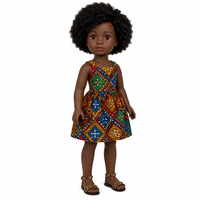 Poupée noire à la mode avec cheveux afro, design africain, mignonne, douce, éducative, poupée bébé de 18 pouces pour enfants