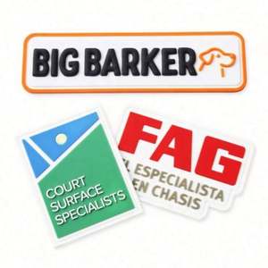 Custom Embossed 2D 3D Eco-Friendly Silicone Rubber PVC <b>Patches</b> & Badges for Garment and Hats - Product Image 5