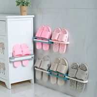 Support de salle de bain pliable, suspension murale, Non perforé, évacuation murale des toilettes, rangement d'artefact, étagère de toilette, supports de rangement