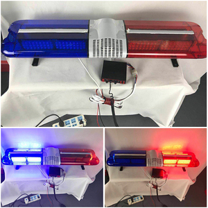 <strong>Red</strong> Blue <strong>Led</strong> Warning <strong>Light</strong> 47" With Siren Speaker 12/24V Strobe <strong>Light</strong> bar Vehicle <strong>Led</strong> Emergency Lamp Luces Auto Lighting Systems - Product Image 2