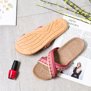 BAIRUILUN – Nouvelles sandales et chaussons personnalisés en lin naturel pour femme – Tendance et confortables pour l'été et la plage - Product Image 3