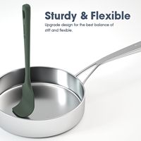 Ensemble de spatules antiadhésives de qualité alimentaire, résistantes à la chaleur 600F, outil de cuisson, spatule de cuisine, spatule en caoutchouc, sans BPA, 5 pièces