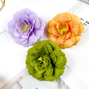 Cabeza de flor de osmanthus simulada de 9 cm, material de flor de seda para manualidades, para fotografía de bodas, decoración del hogar, estilo moderno. - Product Image 3