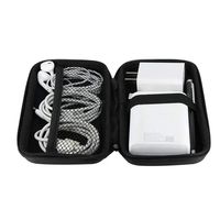 Petite pochette organisateur de câbles, sac en mousse à coque rigide pour adaptateur, câbles de disque dur, emballage électronique