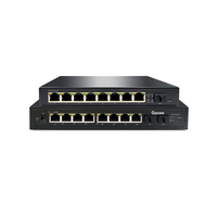 GXCOM 8 puertos 10/100/1000/2.5G PoE Switch no administrado 120W + 10G SFP Uplink IEEE802.3af/AT
