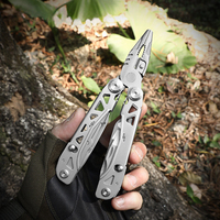 Pince multifonction Hongrui 19-en-1 en acier inoxydable, outil EDC multi-usage pour le camping, la survie et les activités de plein air