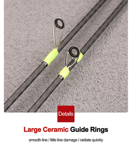 <span class=keywords><strong>Caña</strong></span> de pescar duradera con señuelo de carbono de 3 secciones, <span class=keywords><strong>caña</strong></span> de pescar giratoria de Punta sólida Ul para <span class=keywords><strong>pesca</strong></span> de trucha - Product Image 5