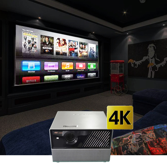 2500 Ansi Lumens 3LCD 4K Projector hd 4k 1080p Home Theater