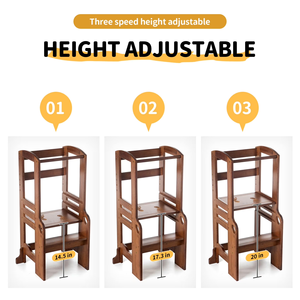 Height Adjustable Children <strong>Stool</strong> Kids Learning <strong>Stool</strong> Kids <strong>Kitchen</strong> <strong>Step</strong> <strong>Stool</strong> Children <strong>Step</strong> <strong>Stool</strong> for <strong>Kitchen</strong> - Product Image 4