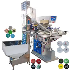 Máy in <span class=keywords><strong>Pad</strong></span> quay tự động Độ chính xác cao với thiết bị xử lý vật liệu Máy in <span class=keywords><strong>Pad</strong></span> <span class=keywords><strong>4</strong></span> màu cho nắp - Product Image 1