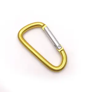 BT-A07 Promotion Aluminum 6061 Mini Aluminum Pink 3 Inch Carabiner Laser Logo Mosquetones CarabinerKey Clip