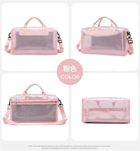 Sac de sport de voyage écologique personnalisé en gros avec logo, sac de sport vintage portable avec matériaux en nylon PVC pour le rangement des articles de sport - Product Image 5