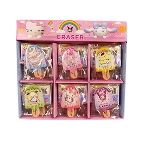 Sanrio Eiscreme Radiergummi Pudding Dog Pacha Dog KT Katze Neu Niedlich 3D Stereo Erweiterung Eiscreme Bleistift Radiergummi Schreibwaren Großhandel - Product Image 1