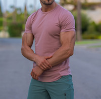 Chemises de sport de fitness personnalisées pour hommes, fabricant de chemises de sport personnalisées, chemises d'entraînement en coton d'été personnalisées, machines à presser à chaud, chemises ajustées pour hommes