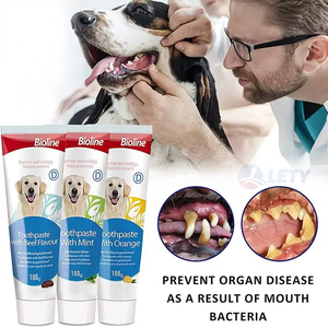 Shopee中国供应商消除口臭宠物牙膏和牙刷套装 - Product Image 3