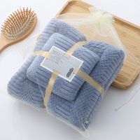 Ensemble de serviettes en microfibre pour adultes, vente en gros, pour la maison et l'hôtel, serviettes de bain en polaire corail, ensembles de serviettes en microfibre de haute qualité pour bébés