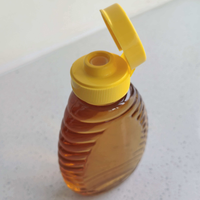 Pot de stockage de miel naturel 250 ml, 360 ml, 500 ml, bocal à large ouverture avec joint, bouteille de miel en plastique PET 180 ml