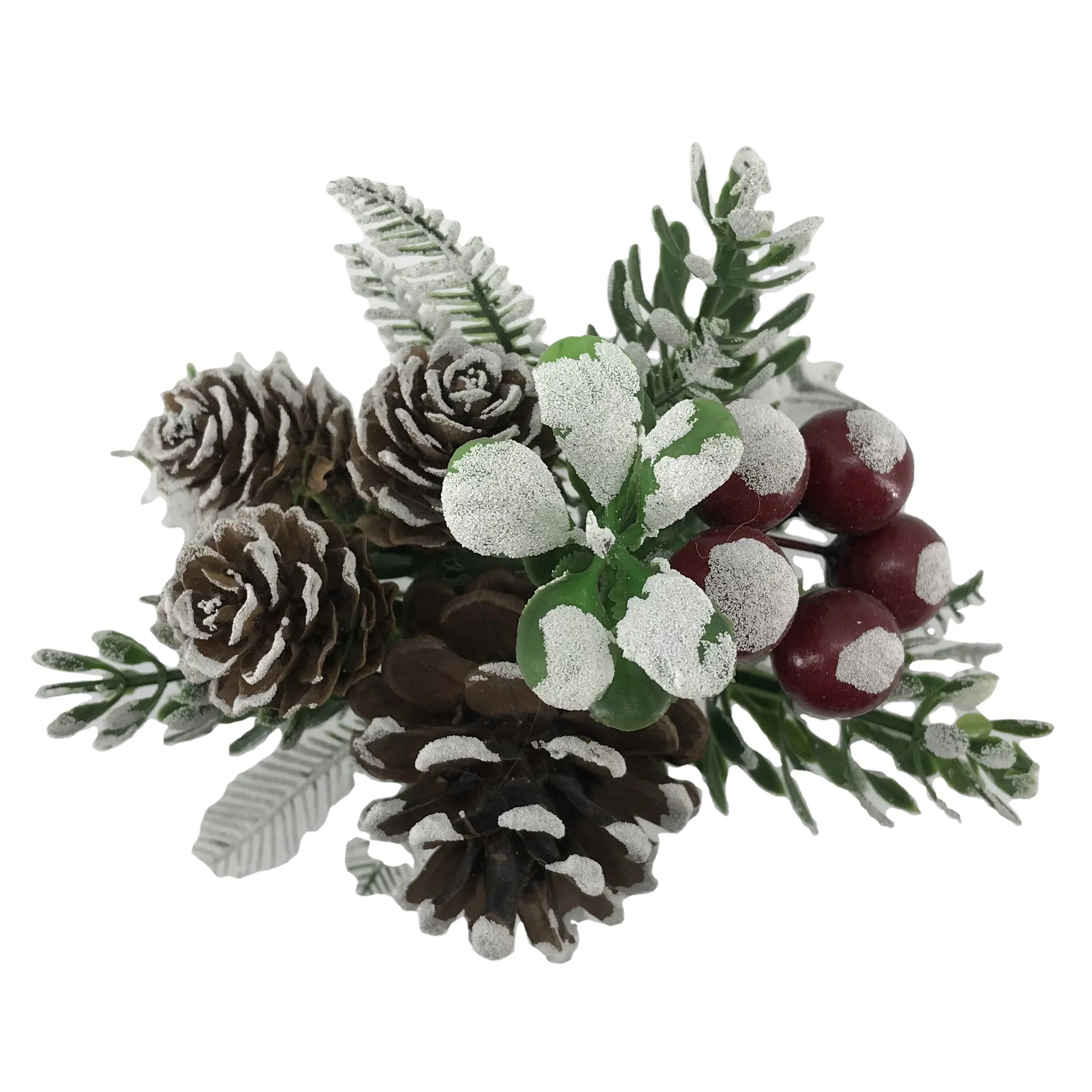Gute Qualität Glitter Weihnachts dekoration Lieferant maßge schneiderte Party Blumen Picks für Weihnachten