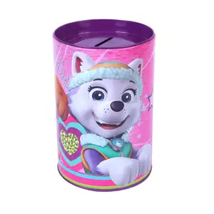 New Technology Money Saving Box Custom Round Money Metal Tin,Small Coin Box Cash Money Saving Box For Shop