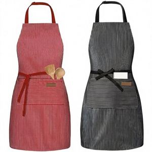 Delantales de Cocina de 2 Piezas, Impermeables, de Poliéster, con Correa Ajustable para el Cuello, Bolsillos Dobles, Lavables a Máquina, Fáciles de Limpiar - Product Image 3