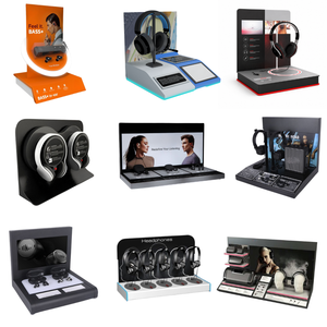 DSP Vietnam Factory Custom Counter Interactive Headphone Display Fixture <b>Headset</b> Display Solution with Push Buttons System - Product Image 5