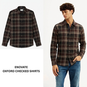 Camisa Oxford de Algodón a Cuadros para Hombre, Corte Slim Fit, Casual y Formal, Manga Larga, Proveedor Mayorista Premium de Exportación - Product Image 1