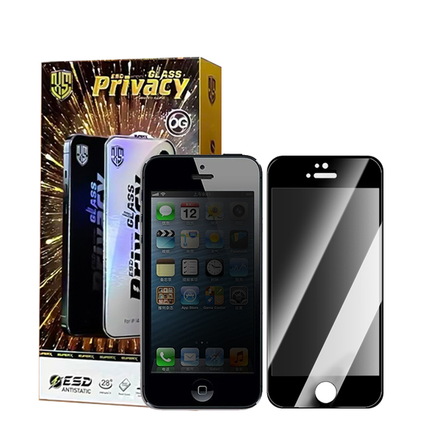 Wholesale 2.5D 10-in-1 Pack Privacy Phone Protective Film Grade AAA for iPhone 5 Tempered Glass Screen Protector Factory Supply