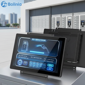Moniteur tactile industriel sans ventilateur étanche IP65 avec écran tactile IPS PCAP pour kiosque encastré à cadre ouvert - Product Image 1