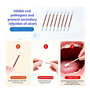 Hisopos antibacterianos para el cuidado bucal para aliviar las <span class=keywords><strong>aftas</strong></span>, <span class=keywords><strong>ampollas</strong></span> y dolor <span class=keywords><strong>en</strong></span> las encías parches nasales y corporales - Product Image 5