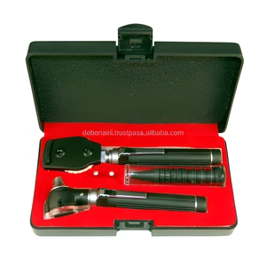 Ensemble d'instruments chirurgicaux pour examen diagnostique ORL, mini otoscope et ophtalmoscope à fibre optique noire, vente en gros, fabricant - Product Image 6
