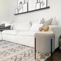 Pouf rond en velours pour le maquillage, base en métal, poufs de sol pour le salon, vente en gros
