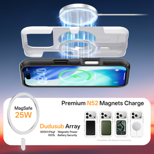 Funda Magnética 3D de Doble Capa para Sublimación, Carcasa de TPU para iPhone 17 Pro, 17 Air, 16 Plus, 15, 14 Pro Max - Product Image 5