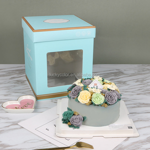 Sang Trọng Tùy Chỉnh Mini Wedding Trong Suốt Bento Cao Cup Rõ Ràng Bánh Bảng Và Hộp Lát Bao Bì Hộp Tùy Chỉnh Với Nắp Cửa Sổ - Product Image 4