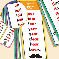 60 cartes de vocabulaire de phonétique anglaise et de mots de langues étrangères à reliure annulaire pour l'apprentissage précoce des enseignants et des élèves