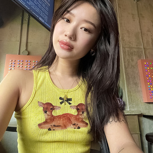 <strong>Tops</strong> for <strong>Women</strong> 2026 Dropshipping Fashion <strong>Women</strong> <strong>Yellow</strong> Sleeveless Crop T-shirt Y2K - Product Image 4