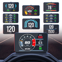 Nouvel affichage tête haute multifonction P16s pour voiture, outil de diagnostic OBD2, compteur de vitesse et jauge automobile