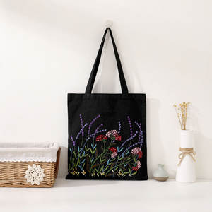 Kit <span class=keywords><strong>de</strong></span> broderie <span class=keywords><strong>de</strong></span> sac fourre-tout en <span class=keywords><strong>toile</strong></span> pour débutants Kits <span class=keywords><strong>de</strong></span> point <span class=keywords><strong>de</strong></span> croix pour adultes motif <span class=keywords><strong>de</strong></span> fleurs cerceau couture tissage jouets - Product Image 5