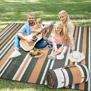 <b>Extra</b> <b>Large</b> 80x80 <b>Picnic</b> <b>Blanket</b>, Waterproof Portable 3-Layer Foldable Mat, Machine Washable for Grass Hiking Travel Concerts - Product Image 1