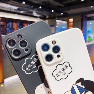 Lovebay — coque en Silicone pour iPhone, étui classique à bord droit, carré et droit, lentilles tout inclus, en TPU, liquide, pour iPhone 12 11 Pro X XR Xs Max, OEM - Product Image 2