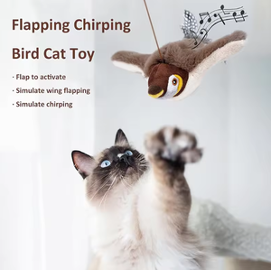 Nuevo Juguete Interactivo para Gatos: Pájaro Zumbador Desmontable con Alas Aleteantes Automáticas, Simulación de Pájaro para Perseguir a Mascotas y Gatitos - Product Image 2