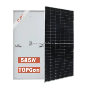 QJPV Alta Qualidade 555 W 560 W 565 W 570 W 575 W 580 W 585 W Mono Meia Célula 585 W Preço 585 W Watt Módulo Pv Painel Solar