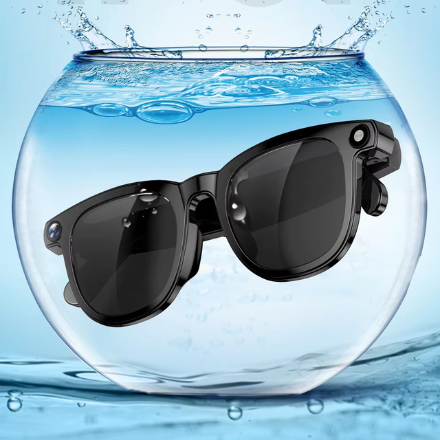 Smart Glasses Anti-Blue Light Three-Dimensional Sound Effects Waterproof UV Resistant Sunglasses PC Material 12 Months Warranty