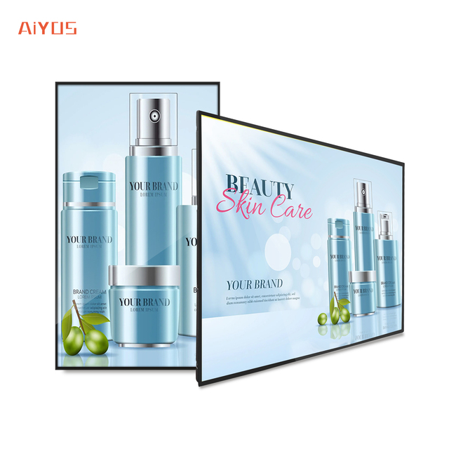 32" 43" 50" 55" Inch Wall Mounted Digital Signage Smart Menu Board Touch Screen LCD TV Advertising Display for Restaurant