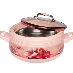 Printemps Large-Rose: Casserole de couleur de haute qualité en acier inoxydable pour réchauffer les aliments Hotpot par un fabricant de confiance - Product Image 1