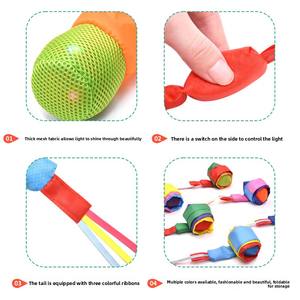 Deportes y entretenimiento para niños al aire libre, Bola de meteorito de cola suave de Color arcoíris brillante, juguete elástico y para atrapar la playa - Product Image 4