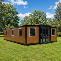 Maison conteneur pliable à structure en acier, conception modulaire pour bureau de chantier et logement du personnel, utilisation pour projets de travaux